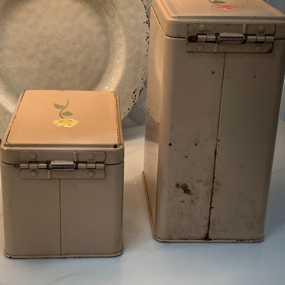 1950s Ransburg Canisters - Magnificent set of 2 - Picture 11 of 16